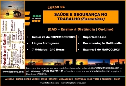 CURSO DE SAÚDE E SEGURANÇA NO TRABALHO (Essentials) - LATEORKE - Energy Business School