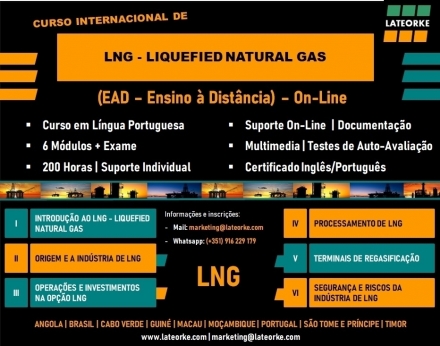 CURSO DE LNG - LIQUEFIED NATURAL GAS - On-Line - LATEORKE - Energy Business School